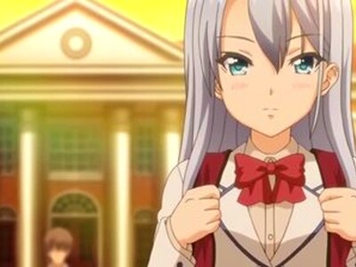 制服巨乳美少女に生フェラご奉仕させて騎乗位生挿入で生ハメセックス
