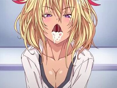 【サキュバスアプリ】金髪のミニスカギャルの女子校生が催眠アプリで口内射精…校内で制服のまま中出しSEX！