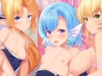 人魚美少女とイチャラブ異種交配セックス！！正常位や騎乗位でパコって子種ザーメン中出し！！