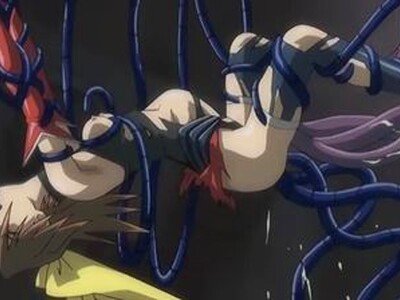 魔法少女が触手化け物に捕らわれて異種姦される！！両穴を犯されて白濁汁を体内射精強姦！！